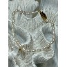 18K YELLOW GOLD BRACELET FRESHWATER PEARLS SIZE 7.5
