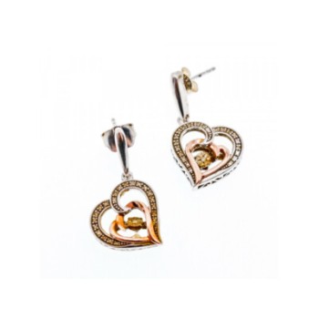 925 STERLING SILVER WITH GOLD INLAYS 