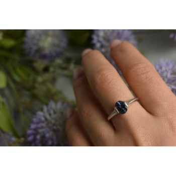 925 Sterling Silver Spinel Ring Size 9.5