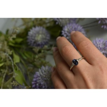 925 Sterling Silver Spinel Ring Size 9.5