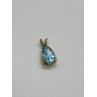 925 STERLING SILVER GOLD PLATED TOPAZ PENDANT LENGTH 21 mm