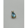925 STERLING SILVER GOLD PLATED TOPAZ PENDANT LENGTH 21 mm
