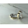 925 Sterling Silver Gold Plated Original Design Earrings Italy