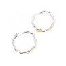 925 Sterling Silver Gold Plated Original Design Earrings Italy