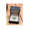 925 Sterling Silver Topaz Ring Size 6.5