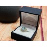 925 Sterling Silver Topaz Ring Size 6.5