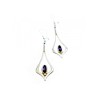 925 Sterling Silver Amethyst Earrings