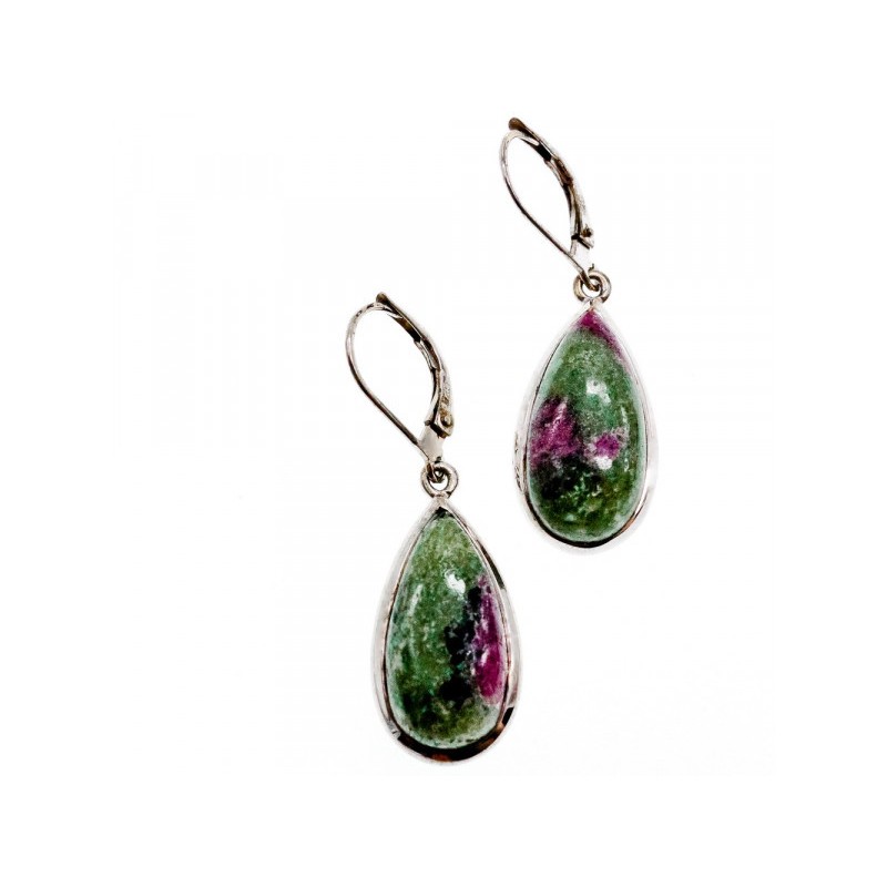 925 Sterling Silver Multicolor Jasper Earrings