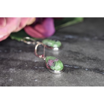 925 Sterling Silver Multicolor Jasper Earrings