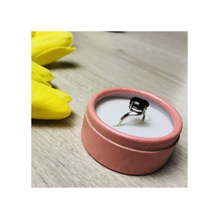 925 Sterling Silver Hessonite Ring Size 5.5