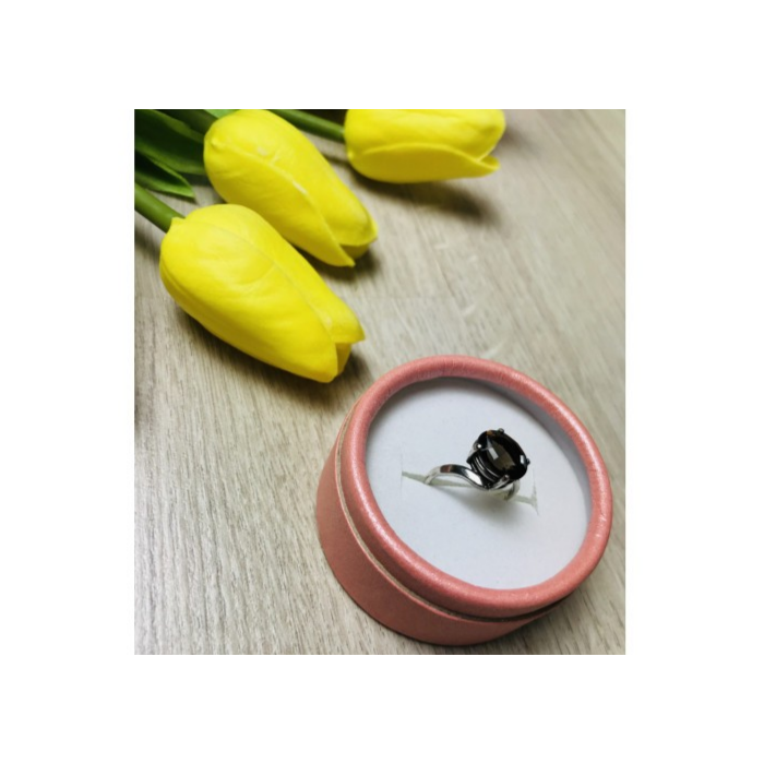 925 Sterling Silver Hessonite Ring Size 5.5