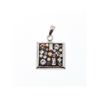 925 Sterling Silver Enamel & CZ Exclusive Pendant