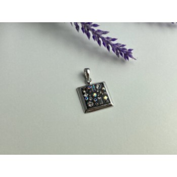 925 Sterling Silver Enamel & CZ Exclusive Pendant