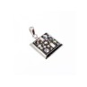 925 Sterling Silver Enamel & CZ Exclusive Pendant