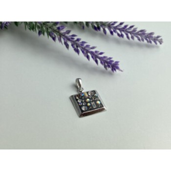 925 Sterling Silver Enamel & CZ Exclusive Pendant