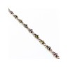 925 STERLING SILVER MULTI GEMSTONES BRACELET