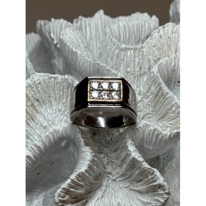 925 STERLING SILVER CZ MEN'S RING SIZE 9.5