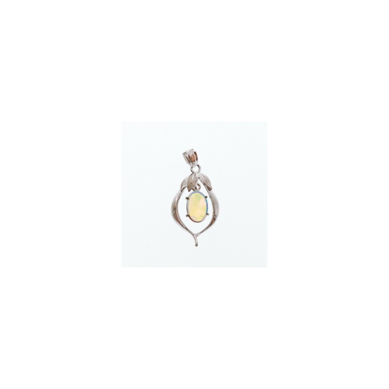 925 Sterling Silver Opal Pendant