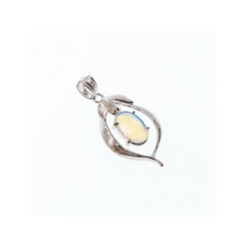 925 Sterling Silver Opal Pendant