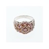 925 Sterling Silver Morganite Ring Size 10.25