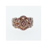 925 Sterling Silver Morganite Ring Size 10.25