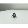 Vintage 925 Sterling Silver Agate, Goshenite & Marcasites Ring Size 5.5