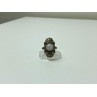 Vintage 925 Sterling Silver Agate, Goshenite & Marcasites Ring Size 5.5