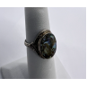 925 Sterling Silver & Abalone Shell Ring Size 4.5