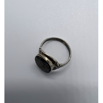 925 Sterling Silver & Abalone Shell Ring Size 4.5