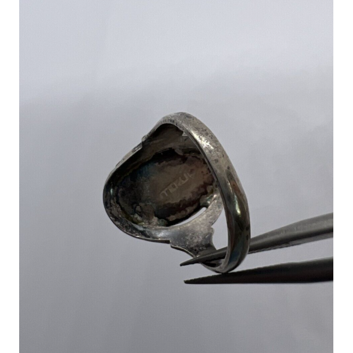 925 Sterling Silver & Abalone Shell Ring Size 4.5