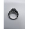 925 Sterling Silver & CZ Heart Ring Size 6