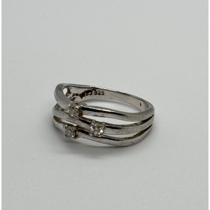 925 Sterling Silver CZ Ring Size 6