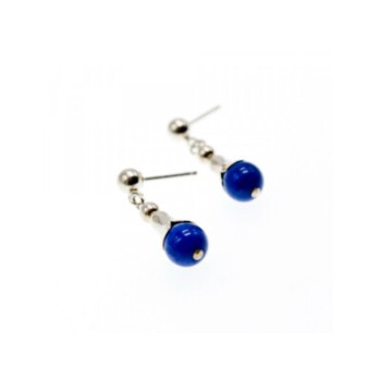 925 Sterling Silver Sodalite Earrings