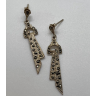 925 Sterling Silver & Marcasite Earrings