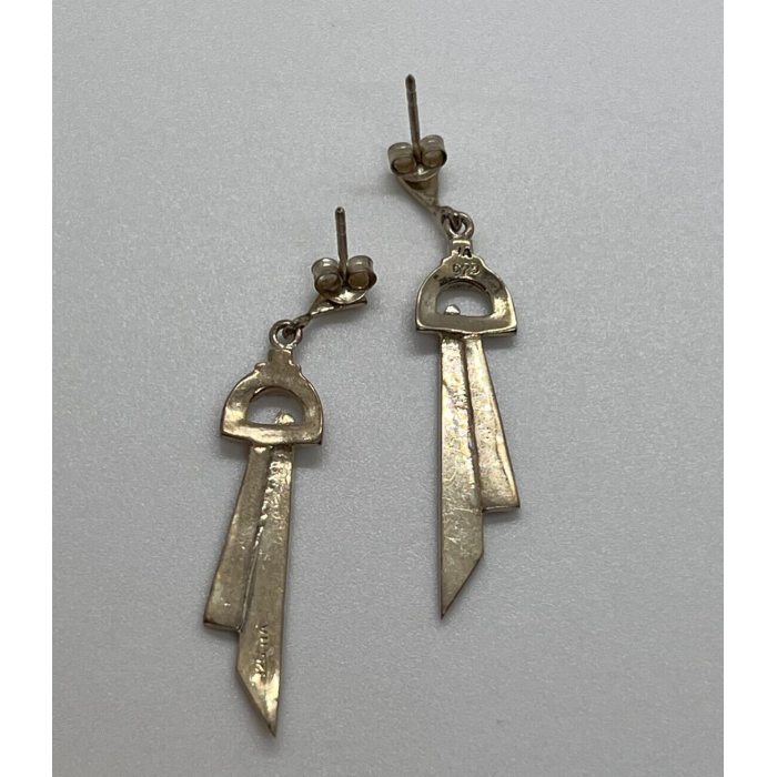 925 Sterling Silver & Marcasite Earrings