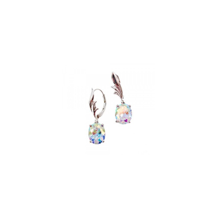 925 Sterling Silver Multicolor CZ Earrings