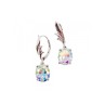 925 Sterling Silver Multicolor CZ Earrings