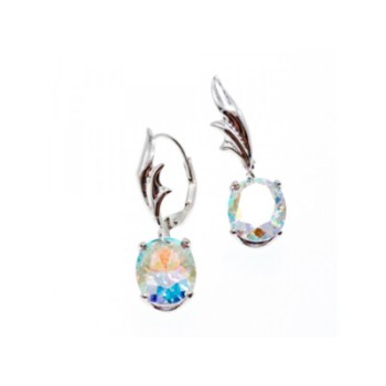 925 Sterling Silver Multicolor CZ Earrings