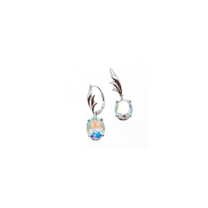 925 Sterling Silver Multicolor CZ Earrings