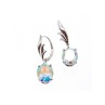 925 Sterling Silver Multicolor CZ Earrings
