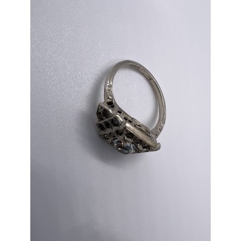 925 Sterling Silver & CZ Ring Size 7