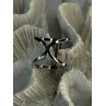 Elegant Design 925 Sterling Silver CZ Ring Size 7 & 8