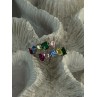 925 Sterling Silver Ring Multicolor CZ Size 7 Sizable