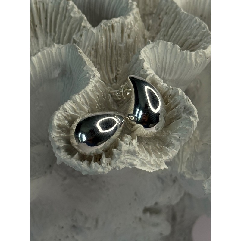 925 Sterling Silver Drop Earrings Length 0.66 inch