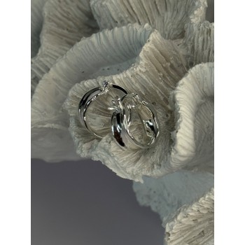 925 Sterling Silver Earrings Length 0.60 inch