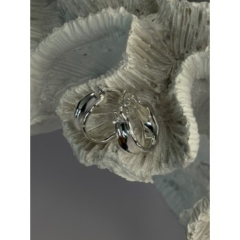 925 Sterling Silver Earrings Length 0.60 inch