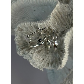 925 Sterling Silver Earrings Length 0.60 inch