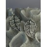 Beautiful Design Leaf 925 Sterling Silver Earrings Length 2.20 inch