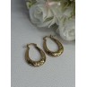 Elegant 925 Sterling Silver Gold Plated Earrings Length 1 Inch