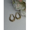Elegant 925 Sterling Silver Gold Plated Earrings Length 1 Inch